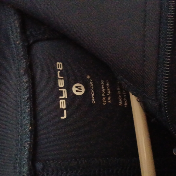 LAYERS..beautiful heavy polyester jacket. Slitted pockets. - Picture 3 of 5